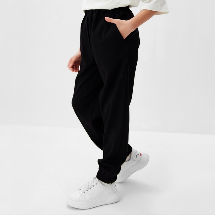 Брюки для девочки MINAKU: Casual Collection KIDS, цвет чёрный, рост 158 см 10111602