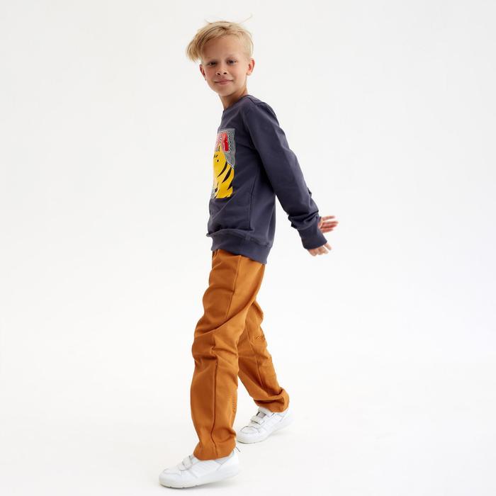 Свитшот для мальчика MINAKU: Casual Collection KIDS цвет графит, рост 122 6880261