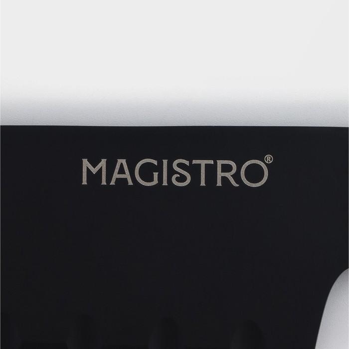 Нож Сантоку кухонный Magistro Dark wood, длина лезвия 17,8 см 9824454