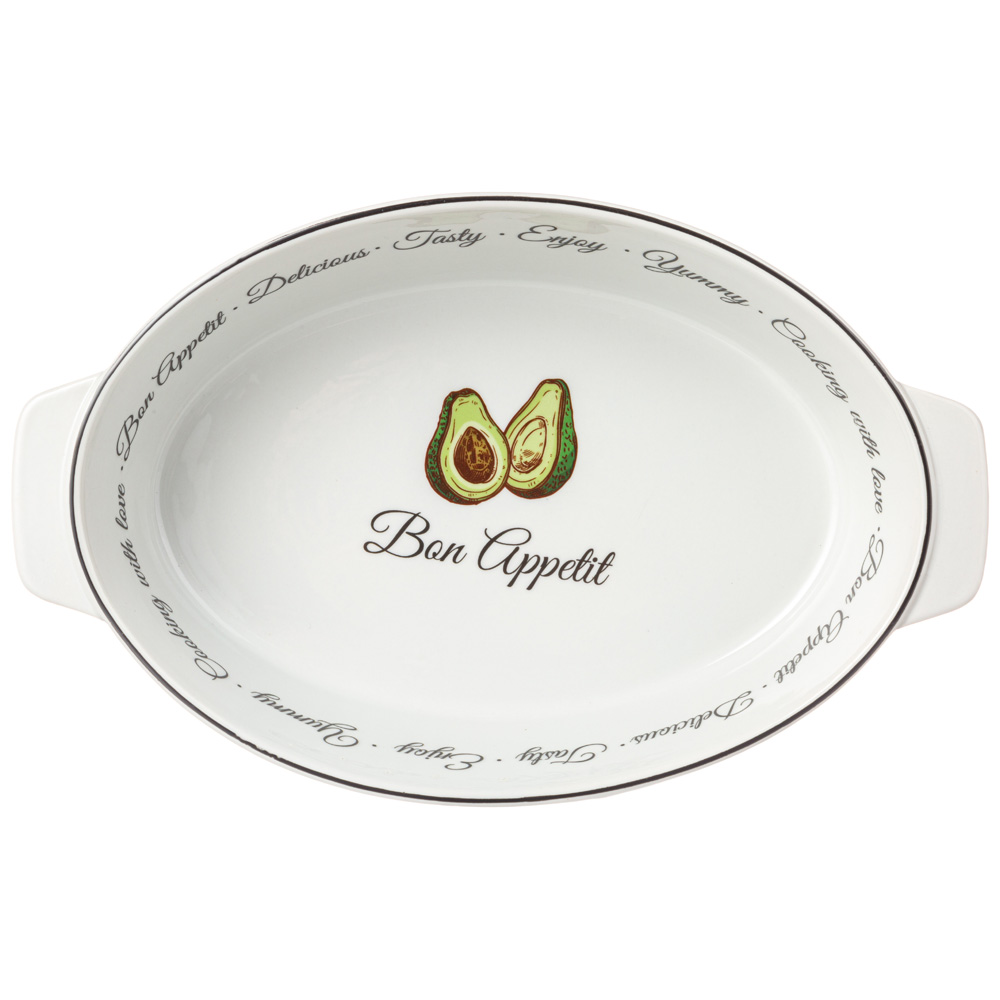 блюдо для запекания agness bon appetit овальное 2400 мл 35х22х7см 792-095