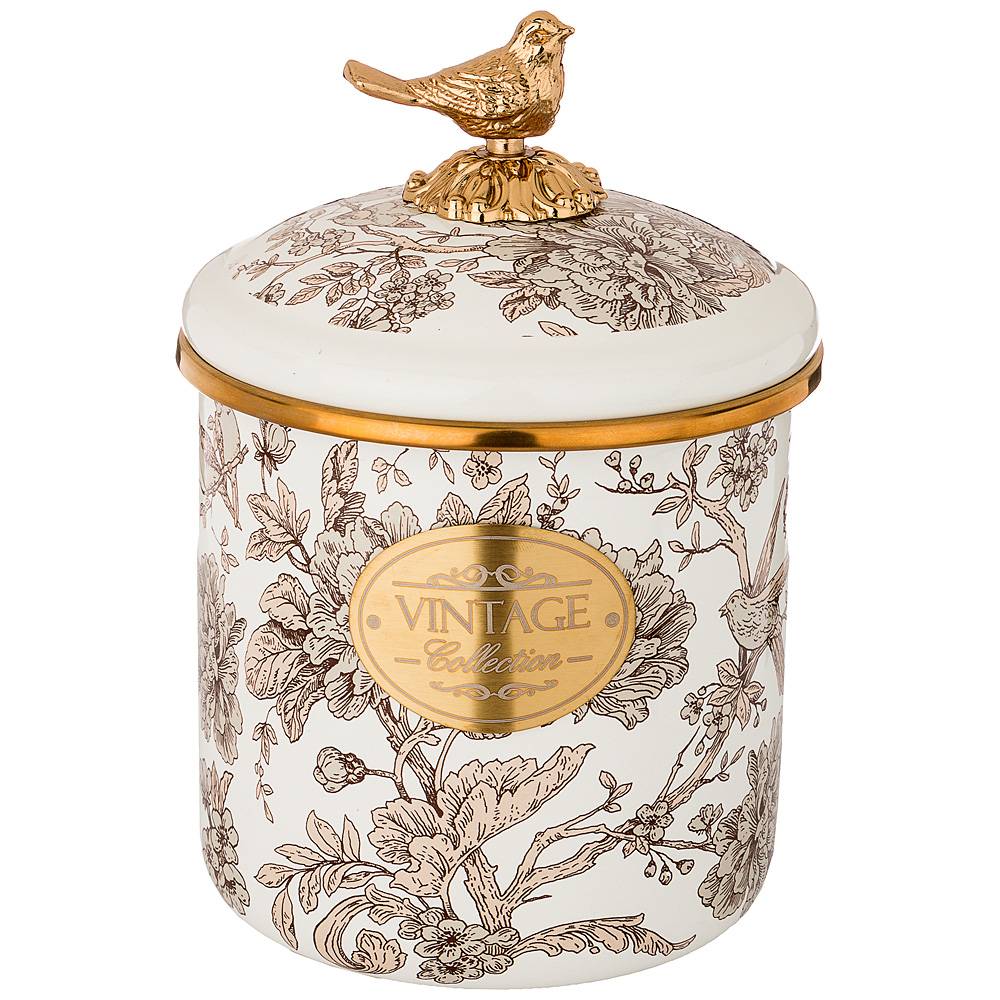 банка для сыпучих продуктов agness, серия royal garden 12 х 12см/ 1,2л 950-099