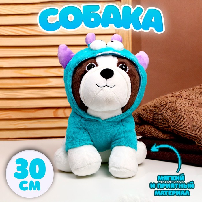 Мягкая игрушка «Собака», в костюмчике, 30 см 9436770