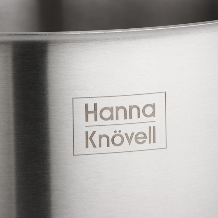 Кастрюля из нержавеющей стали Hanna Kn?vell HoReCa, 40 л, толщина 0,8 мм, 201 сталь, дно 3,2 мм, с теплораспределительным слоем, индукция 9226841