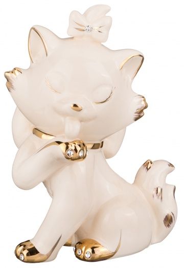 фигурка кошка белая 13х7 см высота 19 см 98-1008