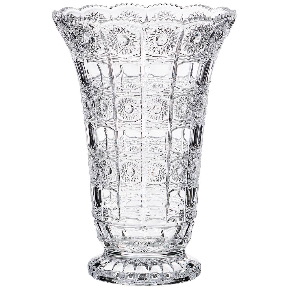 ваза muza crystal диаметр 17 см высота 25 см 195-126 Ваза декоративная толстое стекло muza crystal цвет бесцветный высотой 25 см материал стекло производства китай бренд lefard общий вес 2 кг, купить с доставкой по низкой цене за 2072 руб.