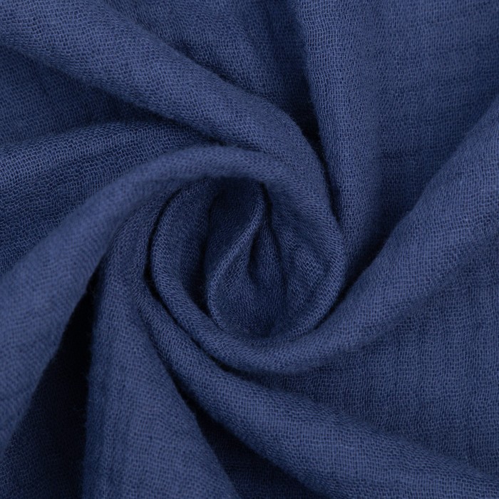 Пелёнка муслиновая Крошка Я Blue, 130х100см, 100% хлопок 7733464