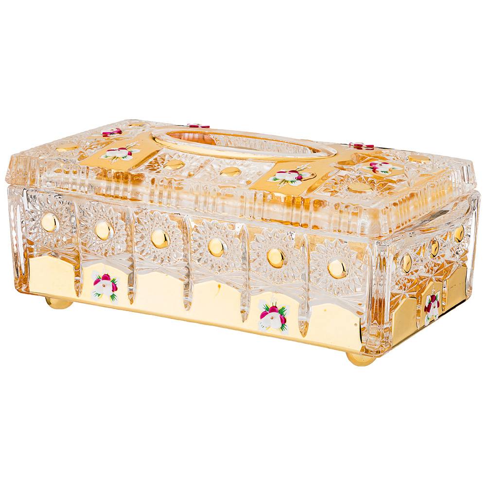 салфетница lefard gold glass 24,5х12,5 см высота 10 см 195-167
