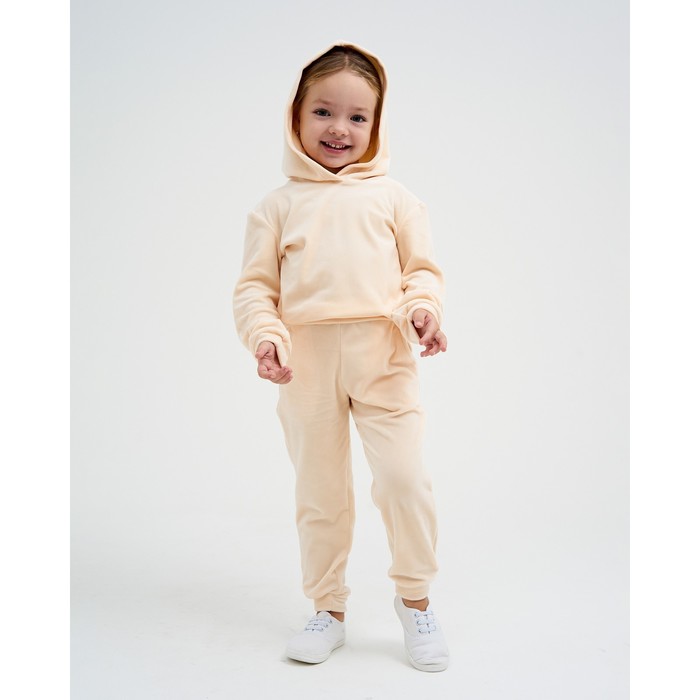 Костюм детский (толстовка, брюки) KAFTAN Basic line р.34 (122-128), молочный 7462822