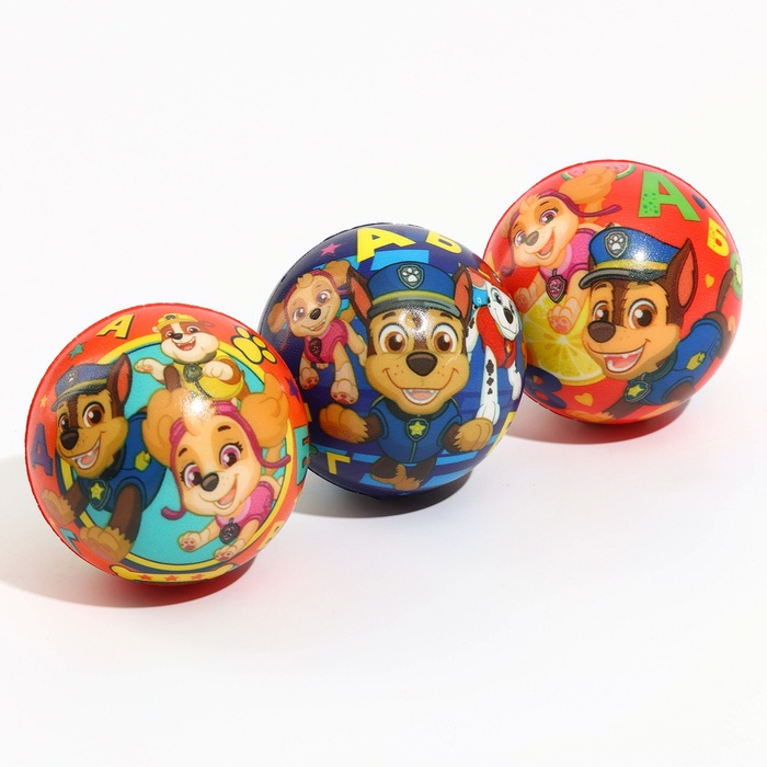 Мягкий мяч Paw Patrol «Алфавит», 6,3см, МИКС 5395306