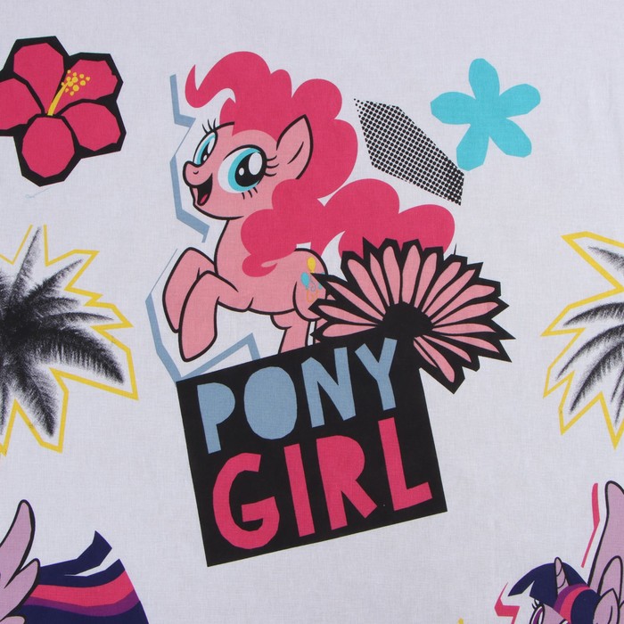 Простыня Pony girl My Little Pony 150х220 см, поплин, хлопок 100% 10340607