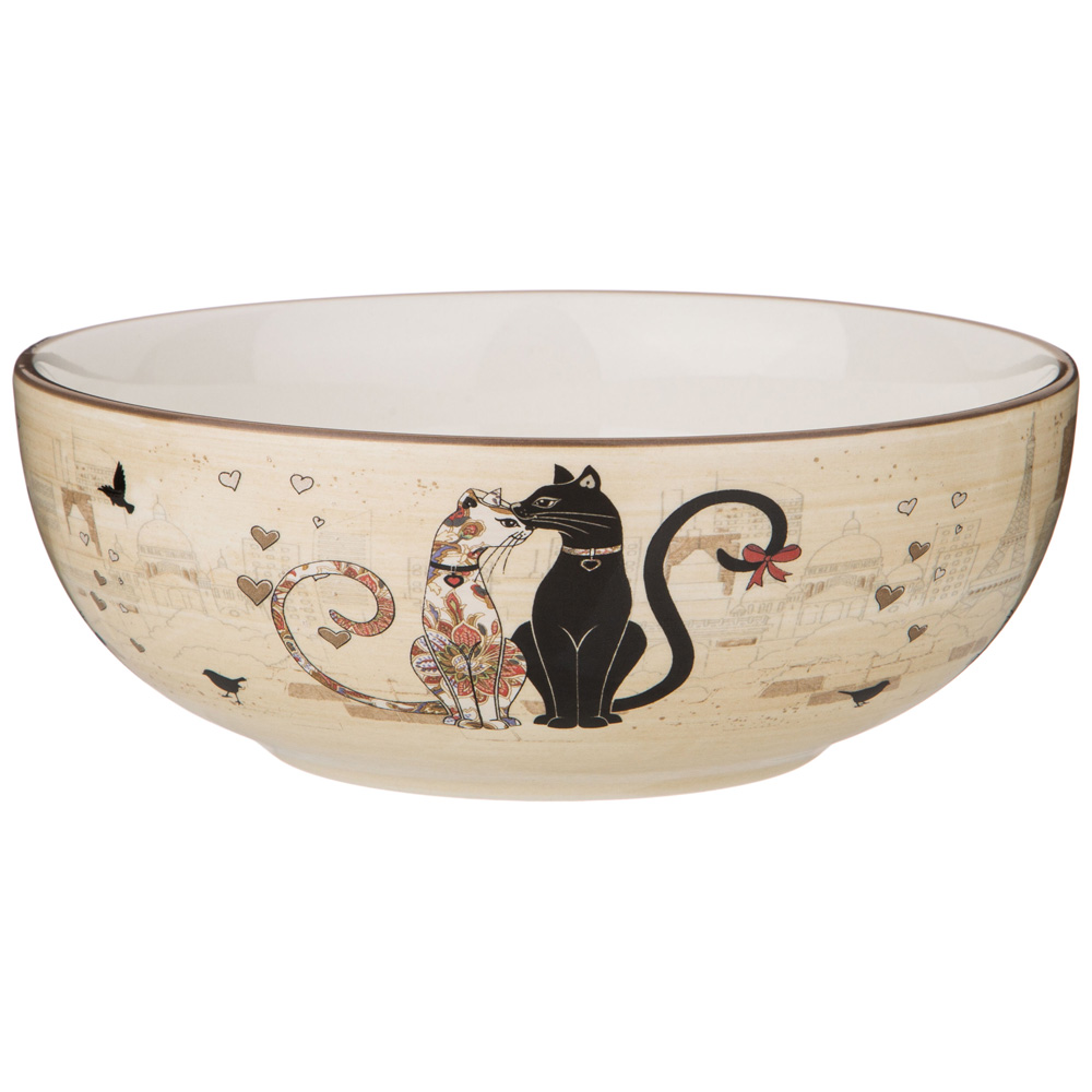 салатник agness парижские коты 16,5х6 см 800 мл 358-1745
