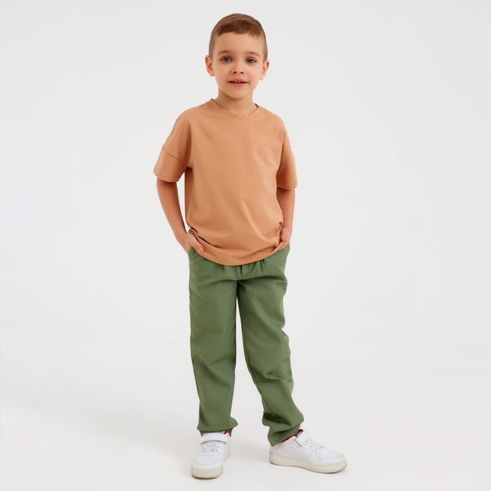 Футболка детская MINAKU:Basic line kids цвет песочный, рост 104 7452195