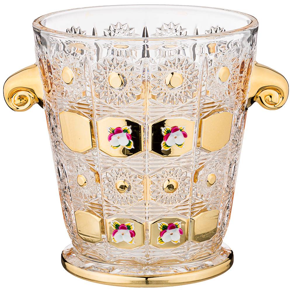 ведро для льда lefard gold glass высота 15,5 см 195-168