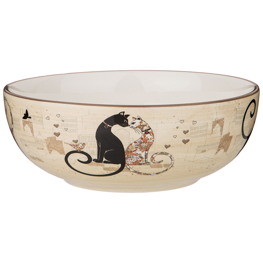 салатник agness парижские коты 16,5х6 см 800 мл 358-1745