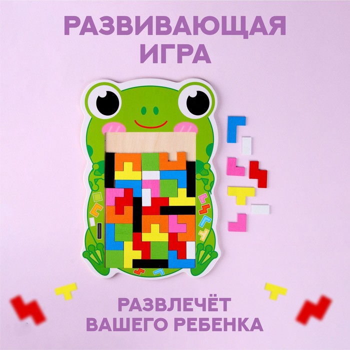 Развивающая игра «Тетрис зверята», 29,5 ? 19,5 ? 0,5 см, МИКС 9436453