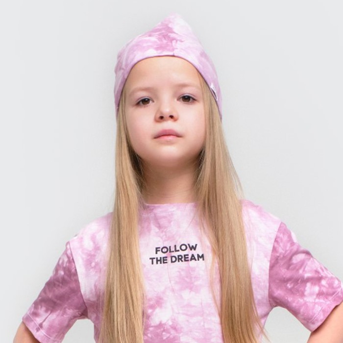 Шапка детская KAFTAN Dream, р-р 52, лиловый тай-дай 7449838