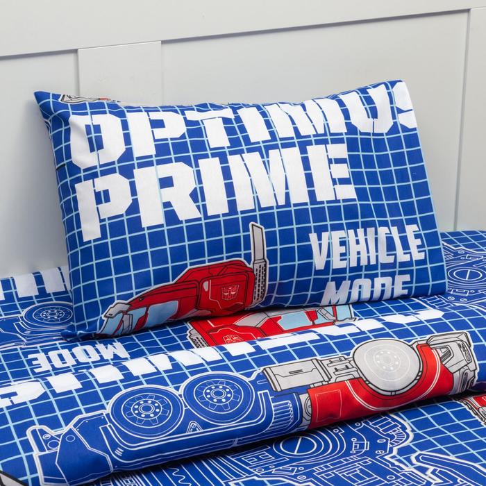 Постельное бельё 1,5 сп Neon Series Optimus Prime Transformers 143*215 см, 150*214 см, 50*70 см -1 шт, светится в темноте 5270997