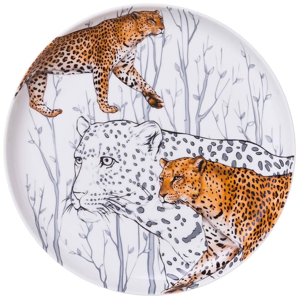 тарелка закусочная lefard animal world леопард 20,5 см 590-412