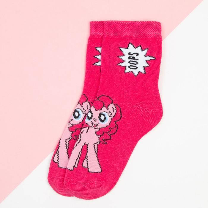 Носки для девочки «Пинки Пай», My Little Pony, 18-20 см, цвет розовый 9200143
