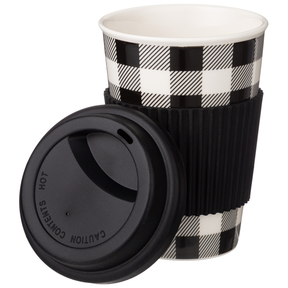 кружка lefard coffemania с силиконовой крышкой и ободком, 390мл 260-647