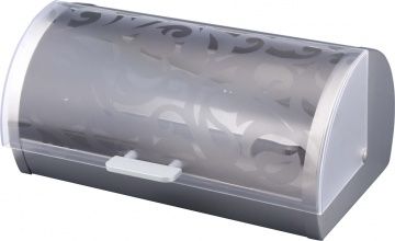 хлебница agness монблан нжс с пластиковой крышкой 36х21х17 см 938-002