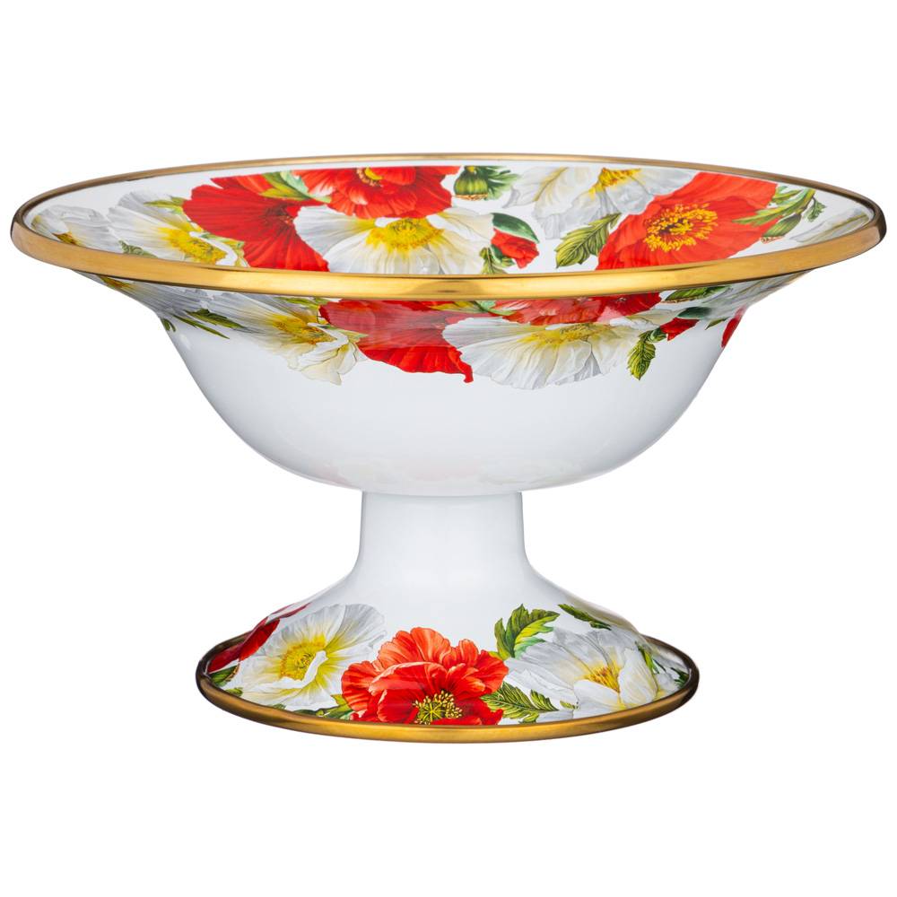 ваза для фруктов agness, серия маки 20см d 20см h 12см 950-477