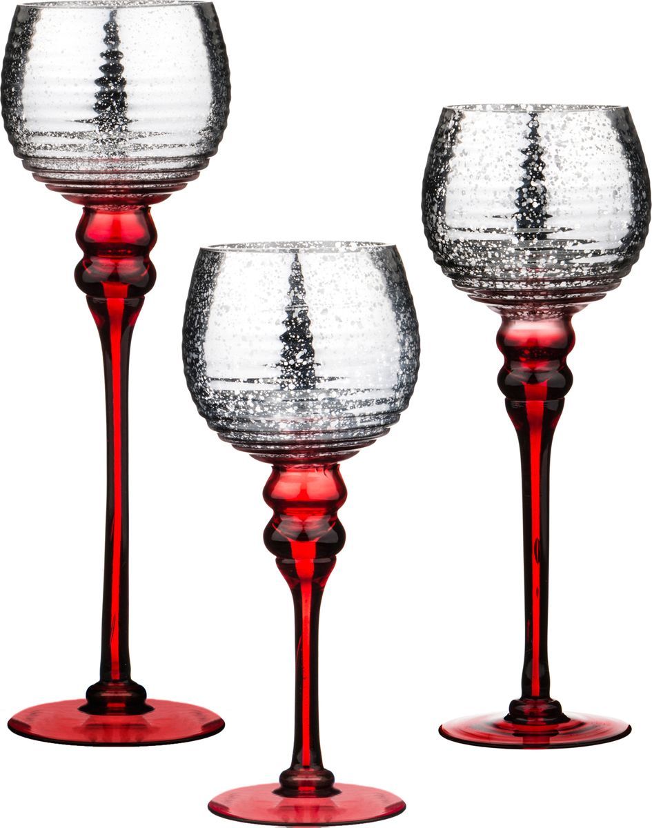 комплект из 3-х ваз интерьерных диаметр 13 см высота 30/35/40 см 185-1007