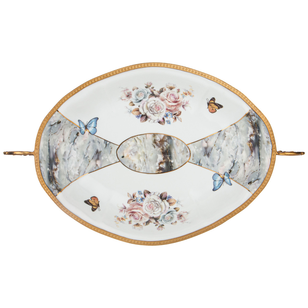 конфетница на ножке 39,5х24,5 см 46-1307