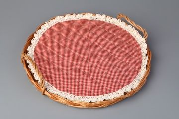 поднос для хлеба в комплект входит салфетка) диаметр 36 см 119-213