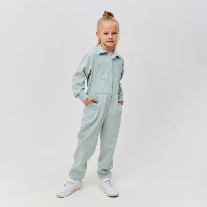 Комбинезон для девочки MINAKU: Casual collection KIDS цвет мятный, рост 146 7763236