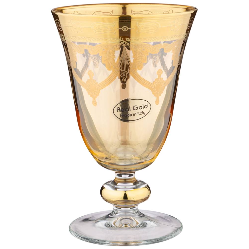набор бокалов для вина/воды из 6 штук 280мл amalfi ambra oro 326-083
