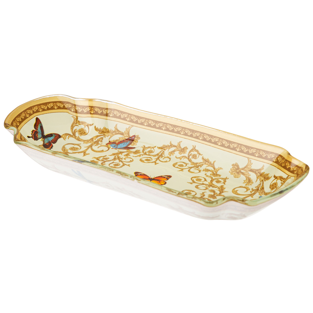 блюдо для сервировки коллекция monogram 19х9х2.5см 198-321