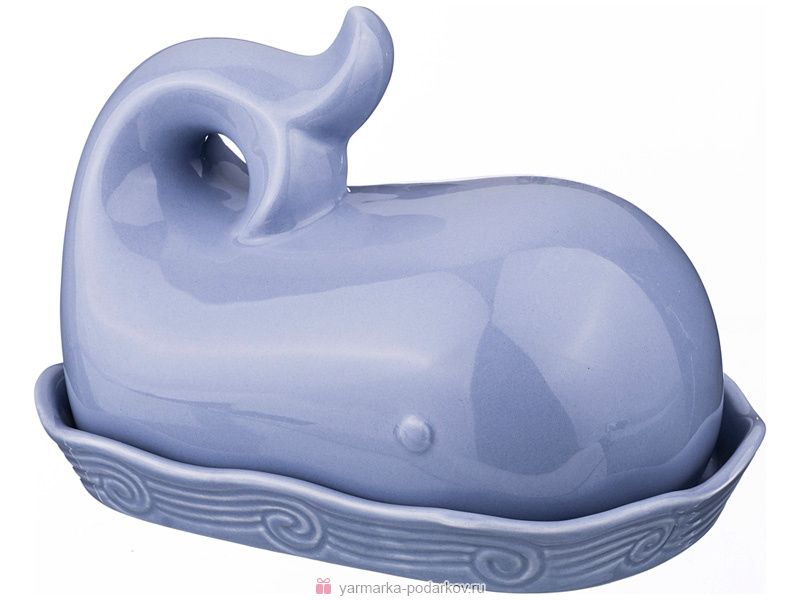 масленка кит серый 20х13 см высота 13 см 490-297 масленки материал керамика производства китай, купить с доставкой по низкой цене за 210 руб.