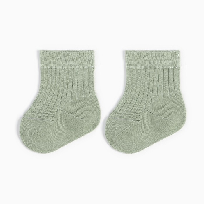 Носки детские Крошка Я BASIC LINE, 12-14 см, оливковый 9498422