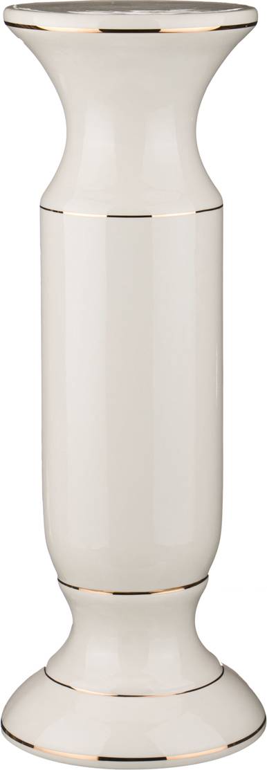колонна круглая гладкая белая с золотом высота 65 см 742-285 колонны материал керамика производства португалия общий вес 4 кг, купить с доставкой по низкой цене за 13954 руб.