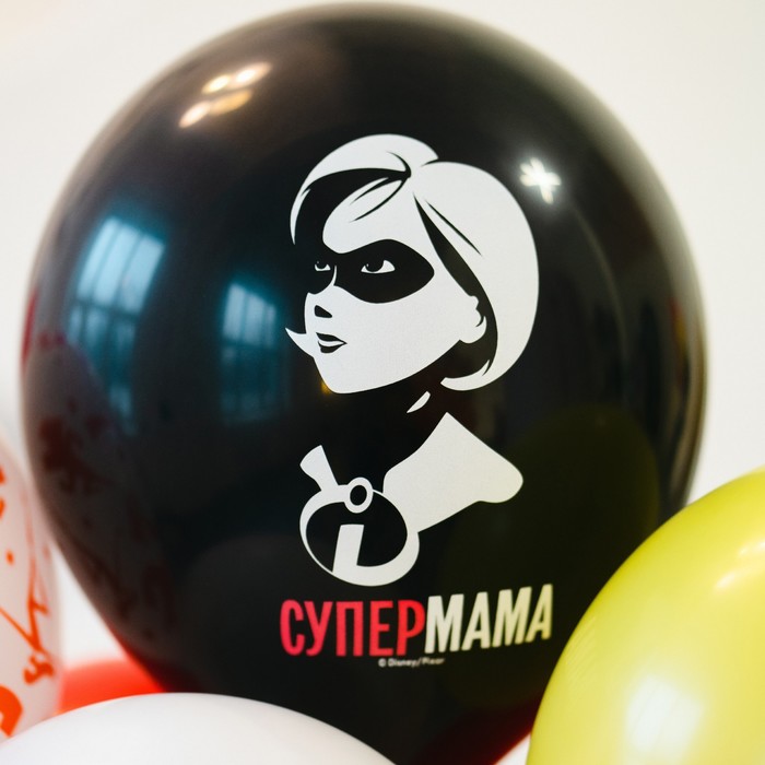 Шар латексный 12 «Суперсемейка для мамы» ассорти, набор 25 шт. 9687549