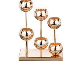 подсвечник 6-ти рожковый 24х16 см высота 31 см 39-405