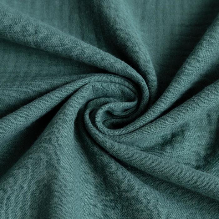 Пелёнка муслиновая Крошка Я Emerald 135х100см, двухслойная, 100% хлопок 6535579