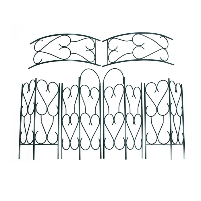 Арка садовая, разборная, 230 ? 125 ? 36,5 см, металл, зелёная 2083029
