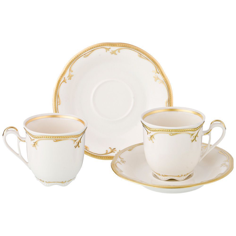 чайный набор на 2 персоны 4 пр. RUBin cream 210 мл 662-674