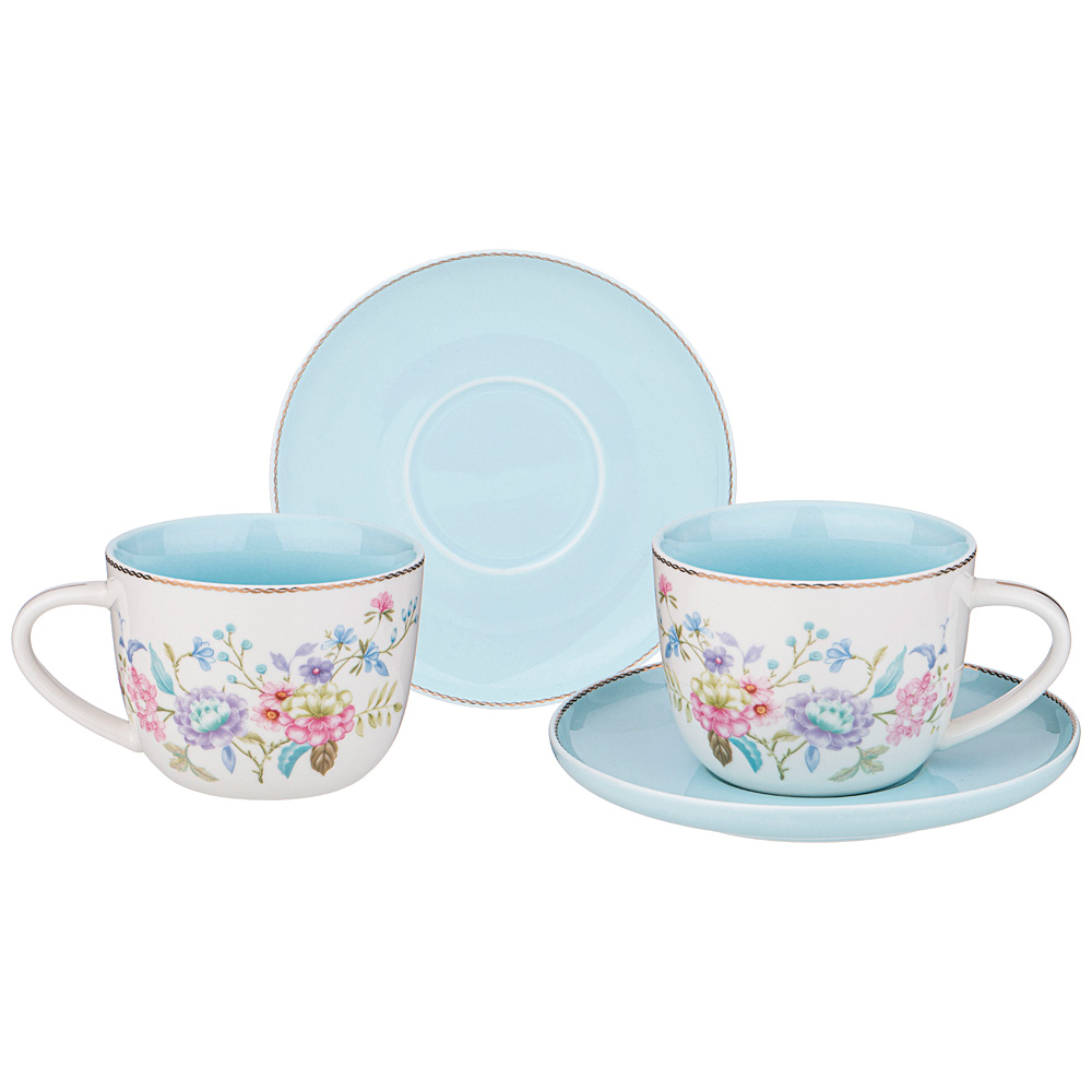 чайный набор lefard blossom на 2 пер. 4 пр. 250 мл 165-536