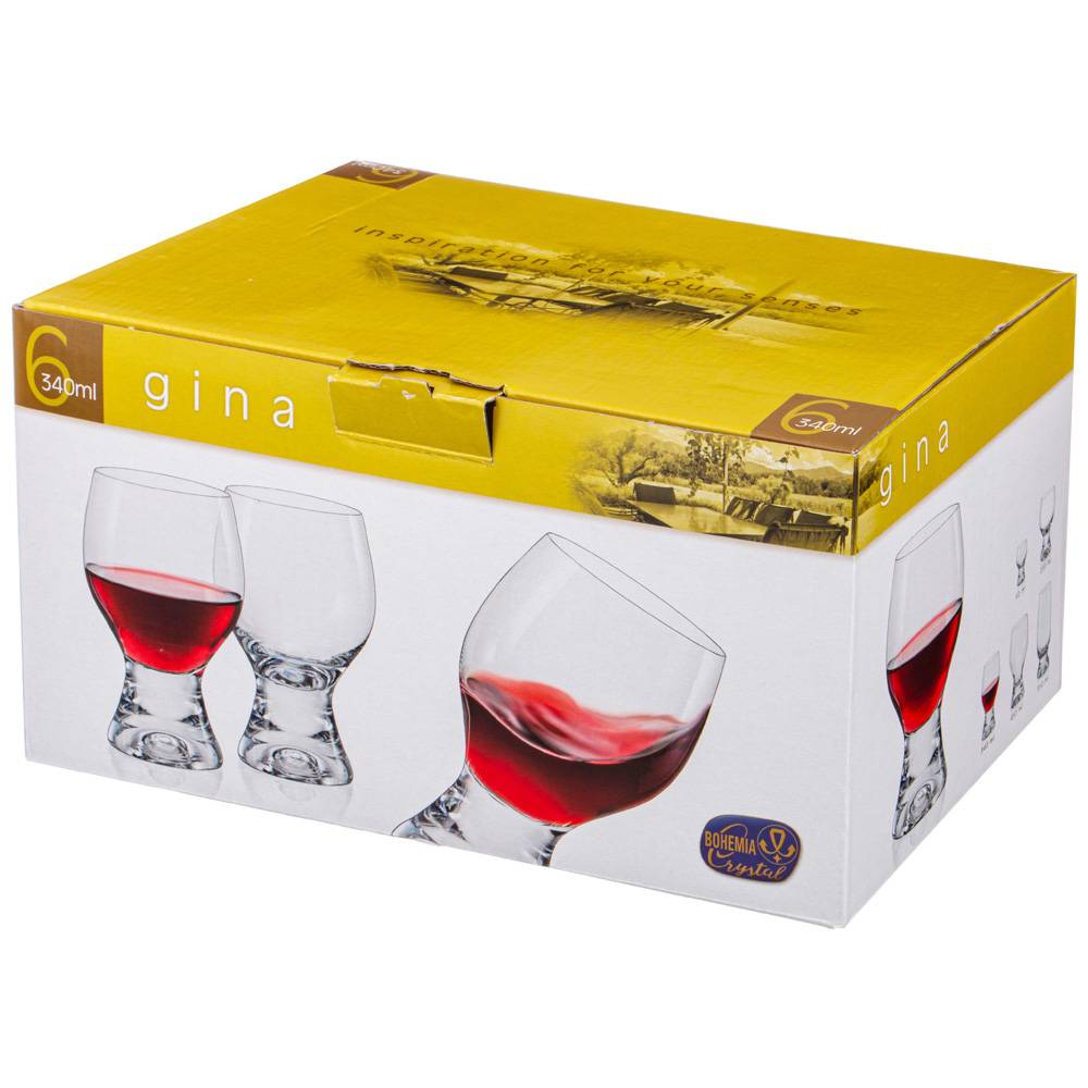 набор бокалов для вина/воды из 6 шт gina colors 340 мл 674-800