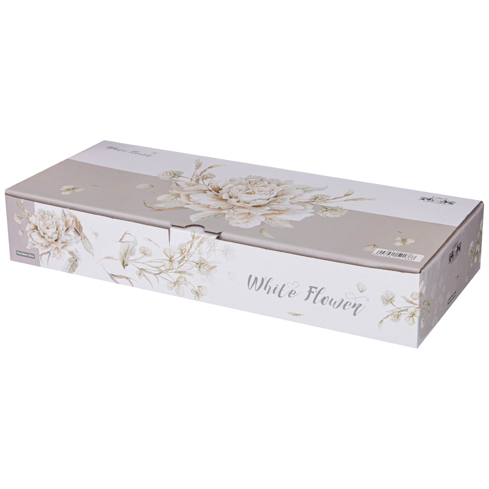 чайный набор lefard white flower на 6пер. 12пр. 330мл серый 415-2138