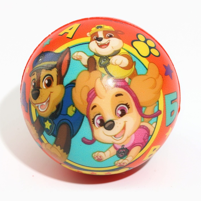 Мягкий мяч Paw Patrol «Алфавит», 6,3см, МИКС 5395306