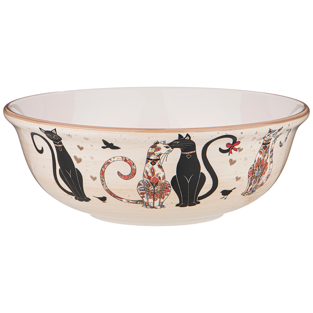 салатник agness парижские коты 21,5х7,5 см 1350 мл 358-1907