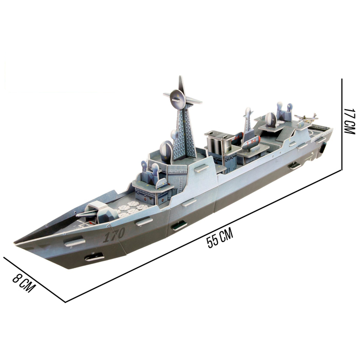 Конструктор 3D «Военный корабль 124378