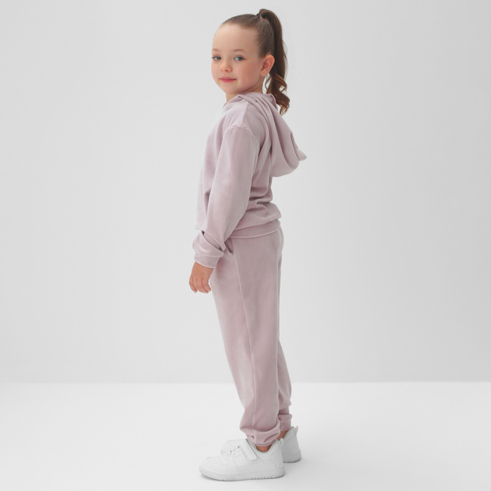 Костюм детский (толстовка, брюки) KAFTAN Basic line размер 32 (110-116см), лиловый 7462825
