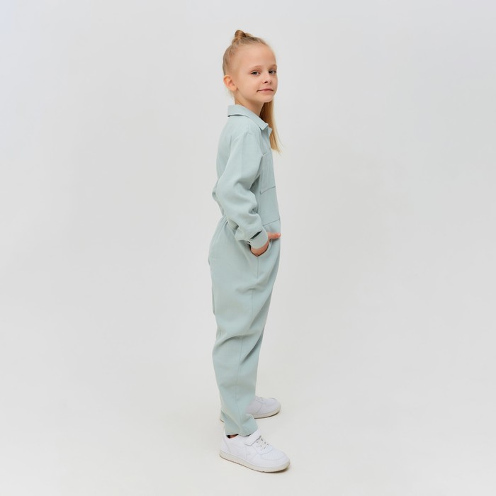 Комбинезон для девочки MINAKU: Casual collection KIDS цвет мятный, рост 146 7763236