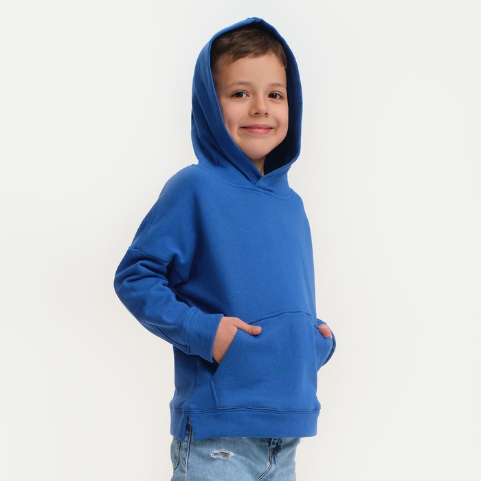 Худи для мальчика KAFTAN Basic line, размер 28 (86-92), цвет синий 7452999