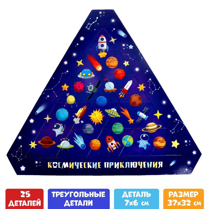 Фигурный пазл «Космические приключения», 25 элементов 6485450